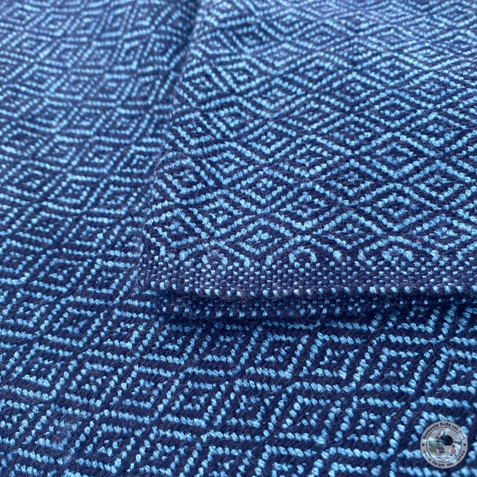 Cashmere Blanket Siddhara, Handcrafted from Nepal, Bedspread, Cuddle Blanket - Image 2 of 4