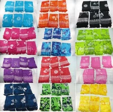lot of 10 sarong Hawaii tropical island flower batik Swimwear beach dress 