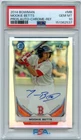 2014 Bowman #MB Mookie Betts Chrome Prospect Auto Refractor /500 PSA 10 GEM MT