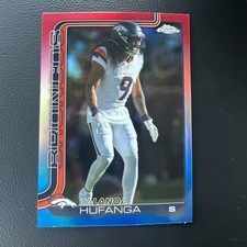 Topps chrome 2025 Talanoa Hufanga Red White Blue Denver Broncos  #94