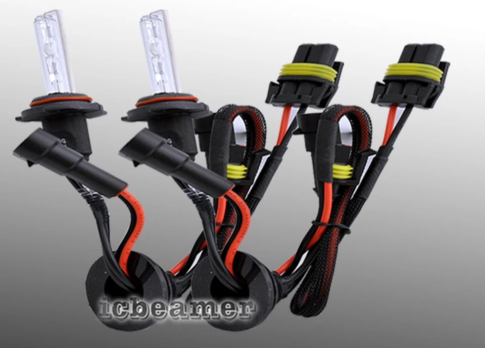 9005 HB3 3000K Golden Yellow Xenon Conversion AC HID Bulbs Fit High Beam E45 - Image 2 of 4