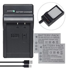 2x Battery Charger for Nikon Coolpix S1, S2, S3, S52 / Nikon Cool Station MV-11