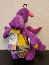 Tough 'N Fun Dragon Squeaky Plush Dog Toy, Chew Guard Technology  - (BRAND NEW)