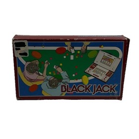 Vintage 1985 NINTENDO GAME & WATCH Black Jack Multi Screen Handheld BJ-60 w/Box