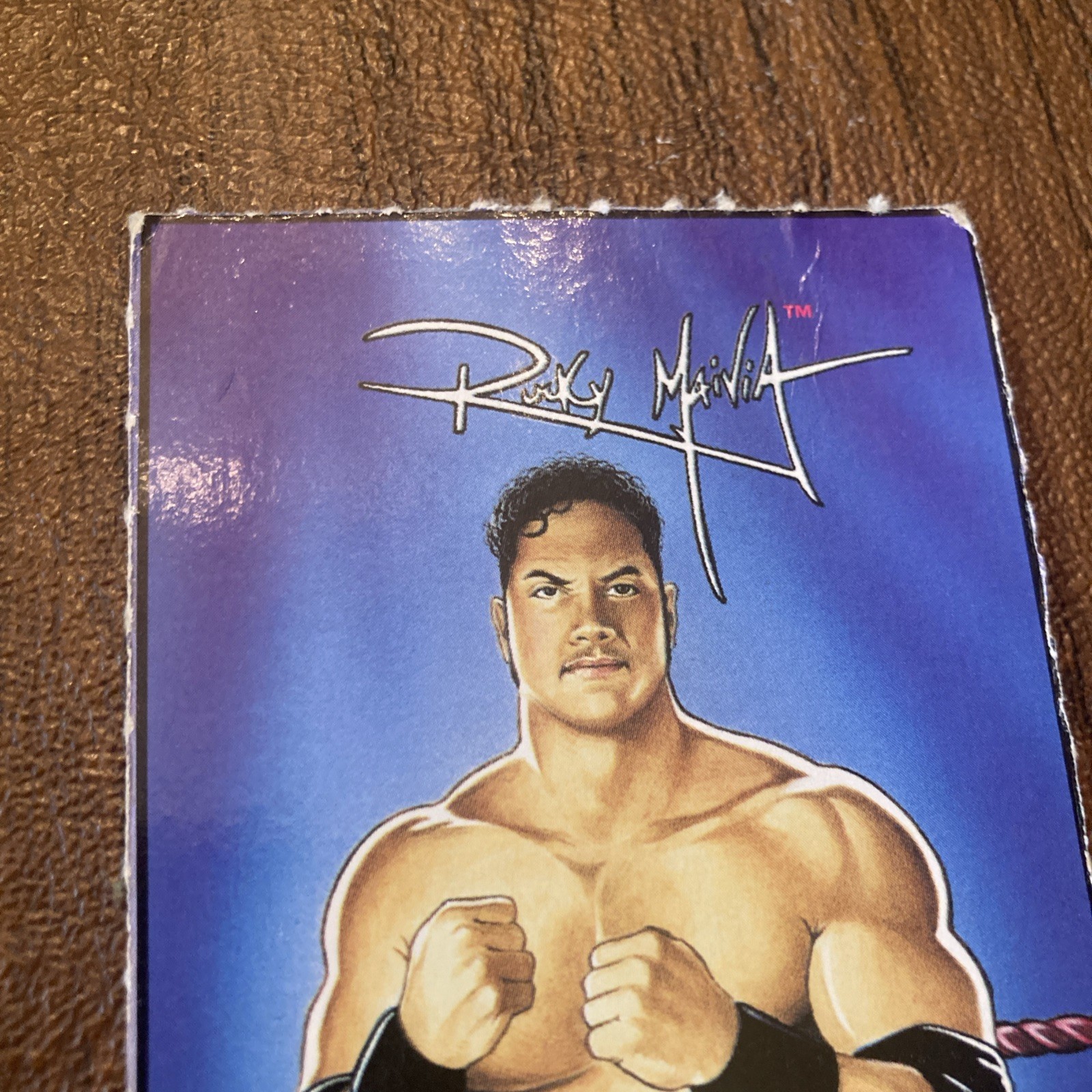 1997 WWF Jus Toys Bend Em DWAYNE JOHNSON THE ROCK Wrestling Card ROOKIE Vintage view 4