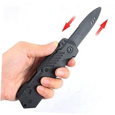 4pcs Retractable Fake Knife Slim Toy Weapon Plastic Prop Dagger Trick Blade
