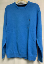 Men's Classic Crew Sweater Blue Chaps Size L