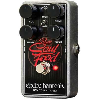 ElectroHarmonix Bass Soul Food Overdrive Effects Pedal