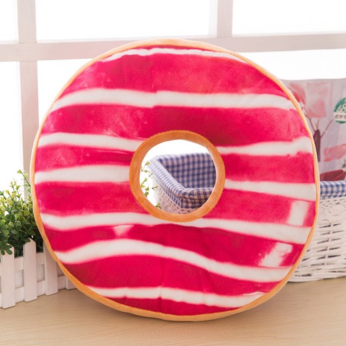 3D Donut Pillow Cosy Seat Back Stuffed Cushion Doughnut Throw Pillow Plush Toy - Picture 3 of 4
