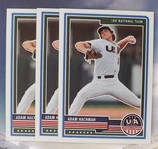 ADAM HACHMAN Lot of 3 Panini USA Baseball Stars & Stripes Lot #51