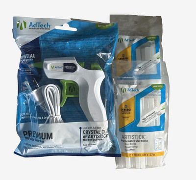AdTech Premium Mini Size Hot Glue Gun PLUS  24 Glue Sticks Crafting & DIY