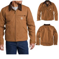 Carhartt Duck Detroit Jacket Men's - Brown Cotton - Brand New with Tags