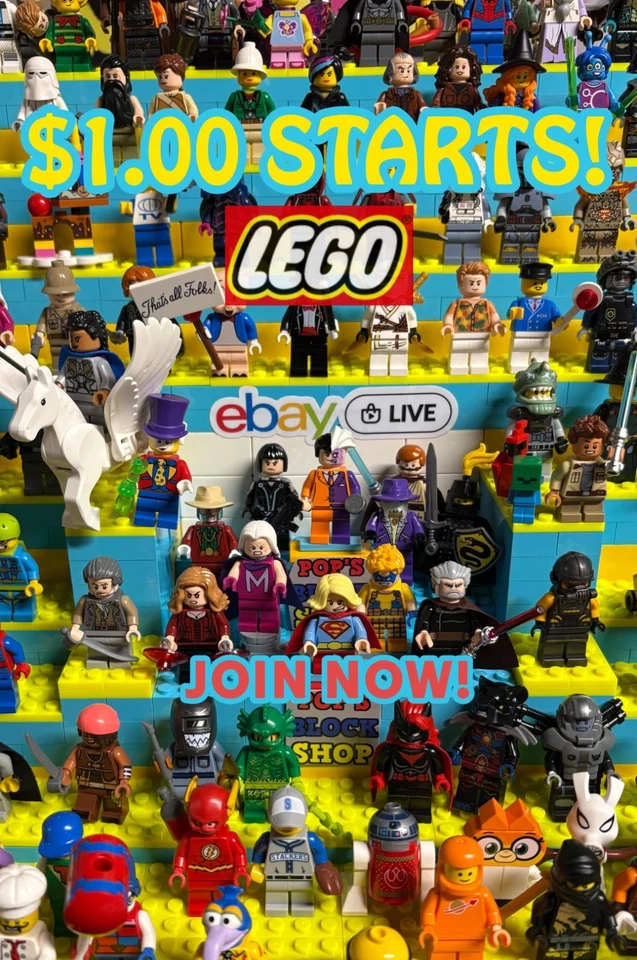 LEGO MINIFIGURE MANIA with $1.00 Starts AND RARE FINDS FOR EVERYONE