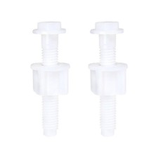 2Pcs Toilet Seat Cover Screw Bolts Kit Fix Lid Hinge Blind Hole Fittings Plastic