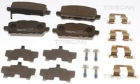 Bremsbelagsatz Scheibenbremse Triscan 8110 40071 FüR Honda HR 5 RU RU1 Vtec Dtec