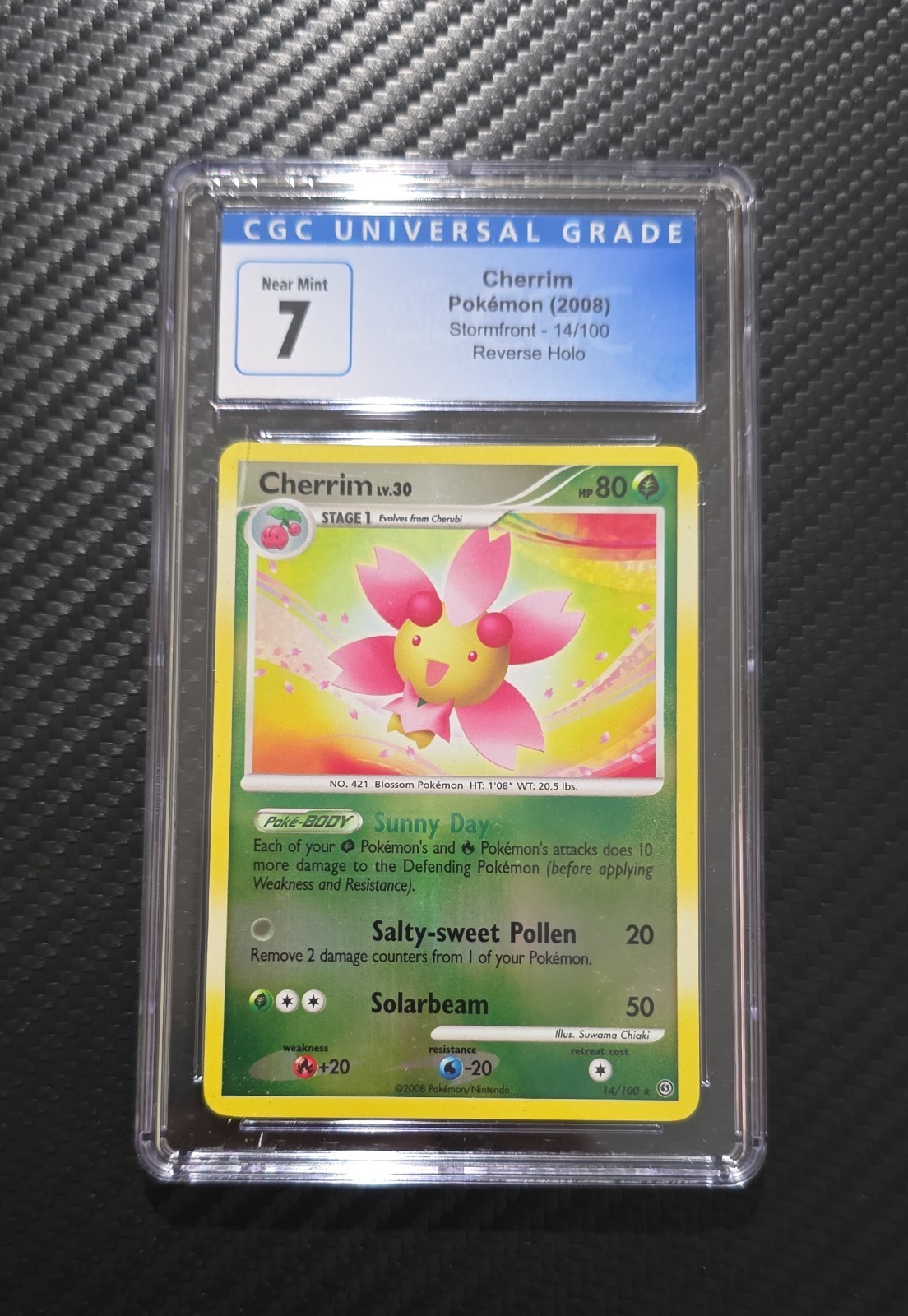 CGC 7 Cherrim 14/100 Stormfront Reverse Holo