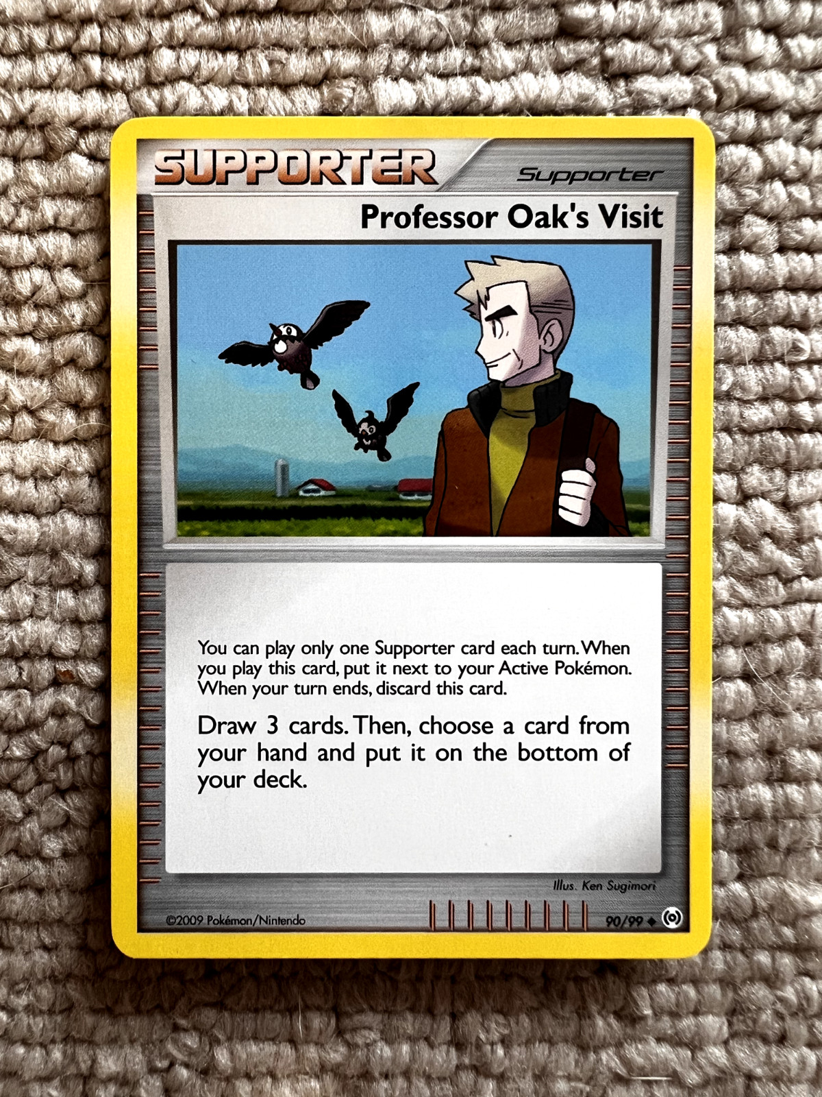 Professor Oak's Visit 90/99 Arceus Regular - Pokemon Card