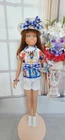 HANDMADE FOR VINTAGE SKIPPER BARBIE DOLL 4TH JULY 250TH BEACH SHORTS SET
