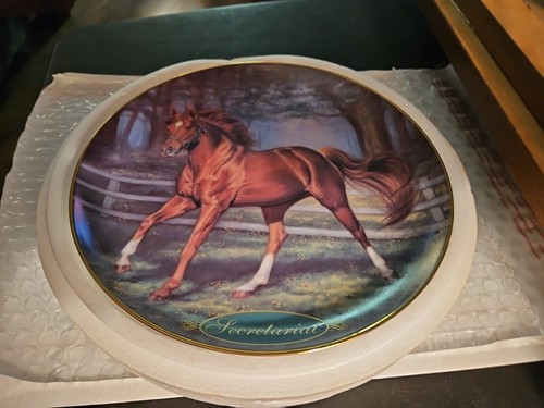Secretariat 1973 ganador del Derby de Kentucky - Plato coleccionable Morton/Danbury como nuevo - Imagen 2 de 10