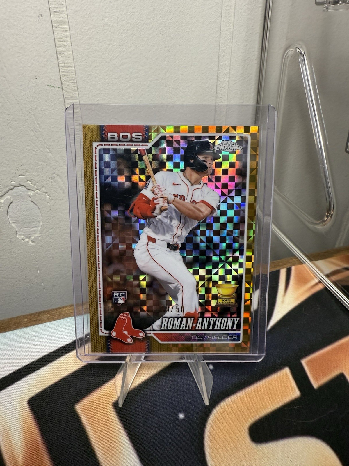 2026 Topps Chrome Roman Anthony Gold Xfractor RC 19/50 #Match Boston Red Sox SP