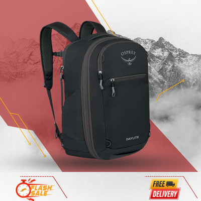 SALE Osprey Daylite Expandable Travel Pack 26+6 Black One Size Carry-On Backpack