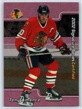 2001-02 Be a Player Signature Series Tony Amonte Certified Parallel #/100 #C-45