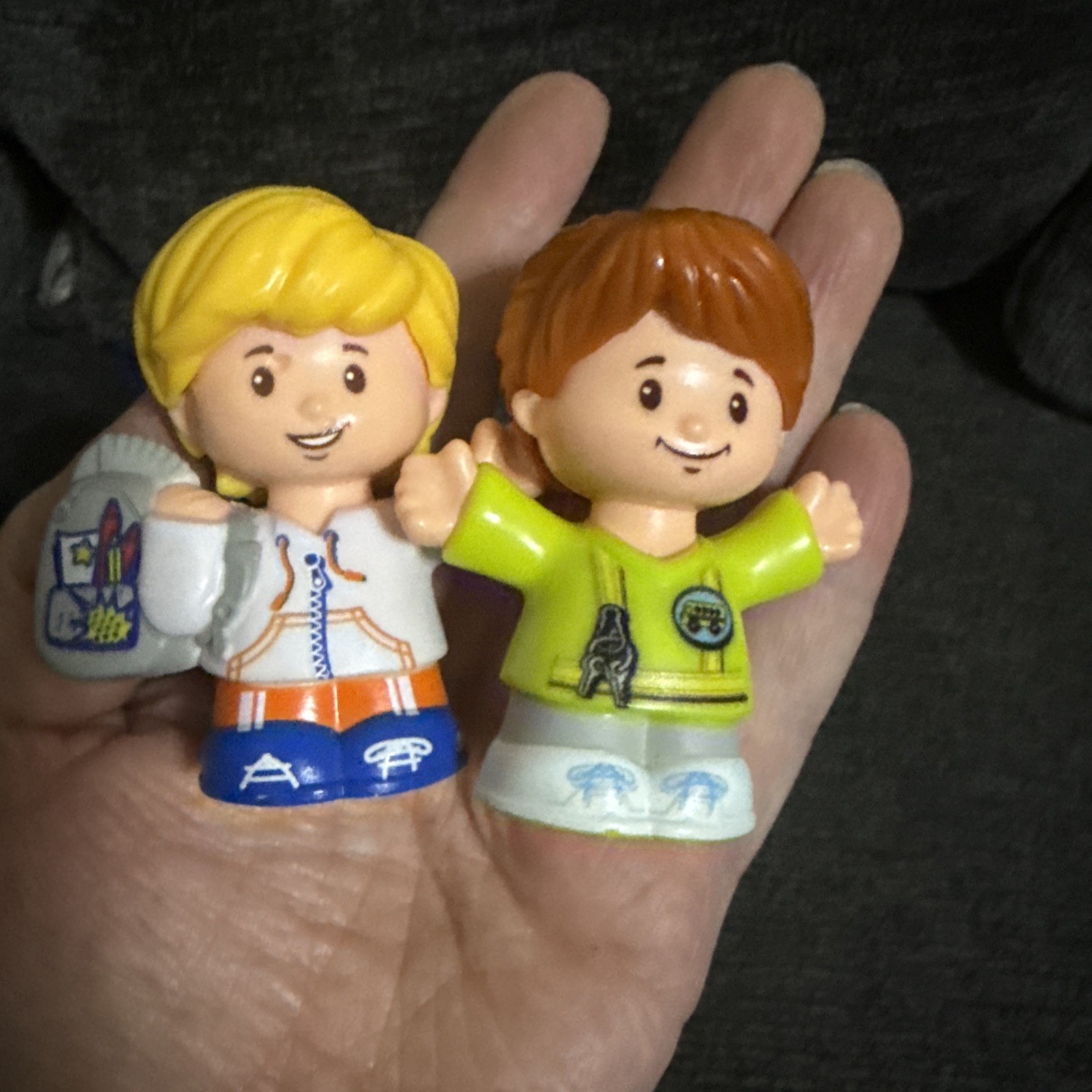 Fisher Price Little People Driver Emily & Eddie Sit with Me School Bus Figures