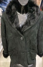 Montone shearling donna colore nero taglia 46 cod. AE217