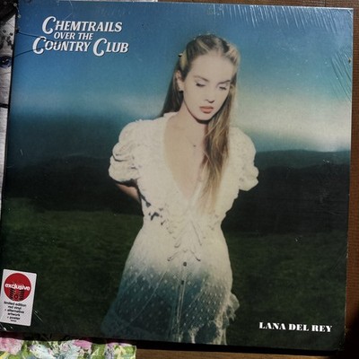 Lana Del Rey - Chemtrails Over the Country Club, Red Vinyl, Alt Cover + Poster