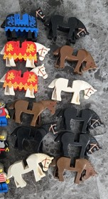 Vintage Lego Minifigures Collection Lot Pirates Castle Knights Space Horses More