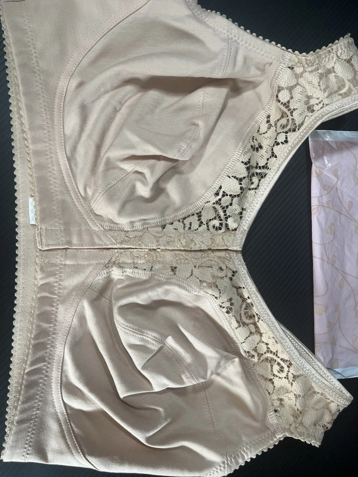 Sujetador de encaje de algodón Miss Mary of Sweden lencería con cierre frontal 2158 talla 38F (E) Foto 2 de 4