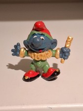 Schtroumpf Schleich: 20090 CLOWN Customisé Lutin de NOEL - NEUF (Smurf)