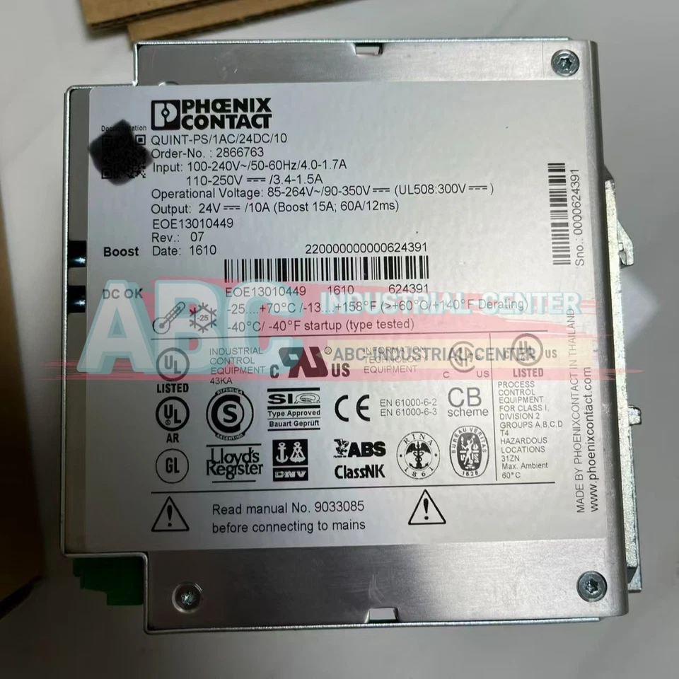 1PCS New PHOENIX CONTACT QUINT-PS/1AC/24DC/10 2866763 Power Supply Module# - Image 3 of 4