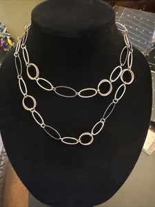 Authentic Premier Designs All That Jazz, Silver,Hematite,And Matte Gold Plated Necklace