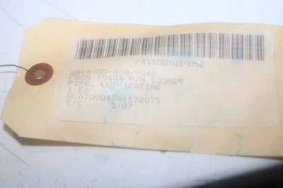 NOS Cummins NTC-290 engine oil lubrication tube 133029