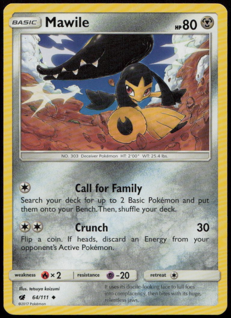 Mawile 64/111 NM Crimson Invasion Uncommon Pokemon