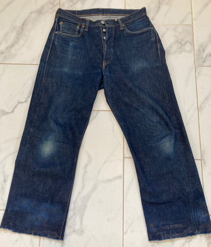 Fullcount 1105XX Selvedge Jeans, Tag Size 30, Measures 32W x 26L, Shortened