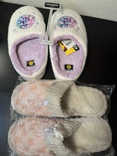 Women s Cozy Slippers Lot 2 Pairs Joe Boxer XL Unbranded New w/ Tags