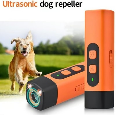 Pet Dog Repeller Ultrasonic Dog Training Device Rechargeable Anti Dog Bark Deter