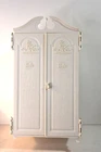 Vtg. 1960s Barbie Armoire Wardrobe Closet, Chest, Canopy, Hangers by Susy Goose