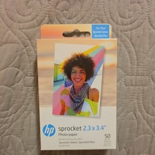 HP Sprocket Zink Photo Paper 2x3" for Sprocket Photo Printers 50 Sheets SEALED