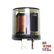 2-Pin Electronic LED Flasher Relay  12V LED Heavy Duty 2 Pin Compatible