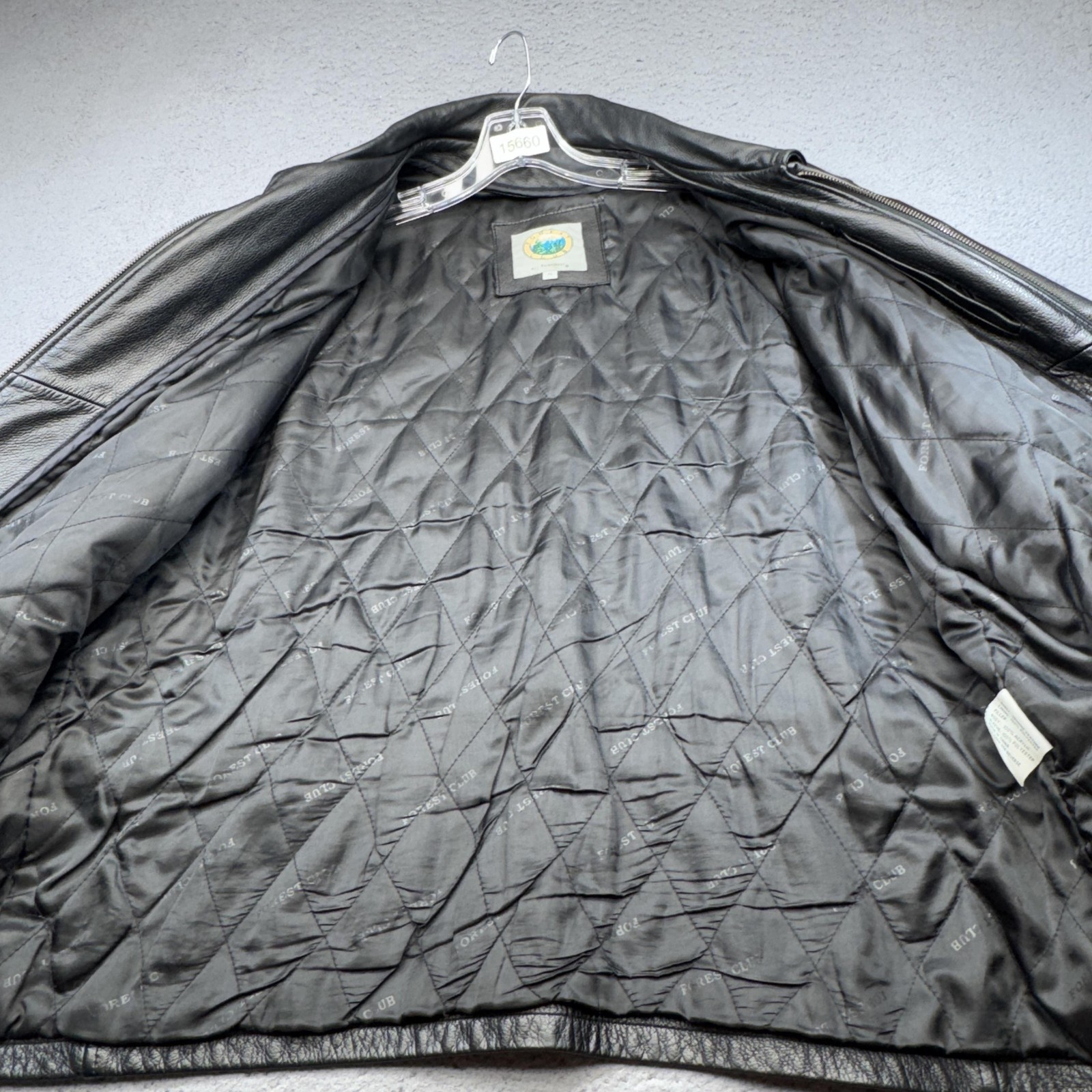 Rainforest Leather Jacket Men Extra Large Biker F… - image 2