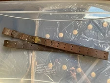 Orig WW2 US M1907 leather carry sling M1 Garand Springfield patina