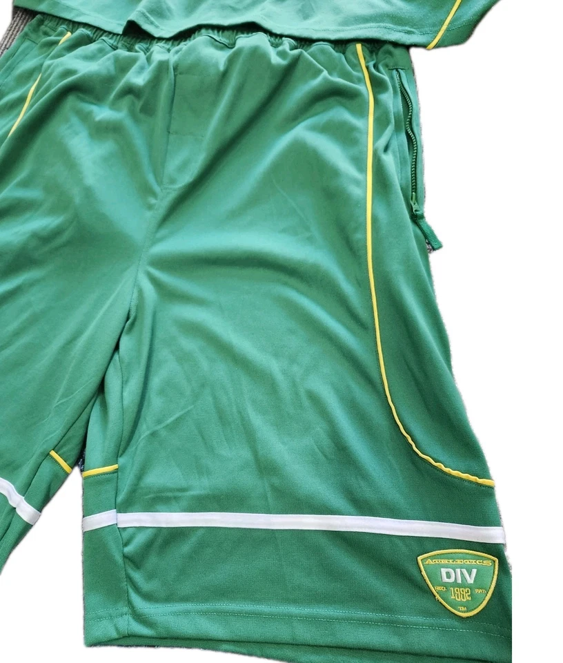 Vtg Y2K Fubu T Shirt And Shorts Out Fit Green Sz 4XL Good Shape! - Image 2 of 4