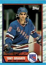 1989-90 Topps - Tony Granato #161 (RC) Pack Fresh New York Rangers Rookie