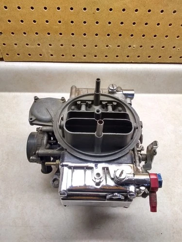 VTG Used Holley 600CFM Carb, List 1850-1, Date 1718, Polished Float Bowls, USA!!