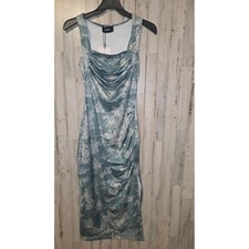 NWT Cider size XXS Bodycon Midi Dress Ruched Sleeveless Stretchy 2XS