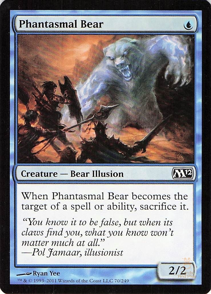 Phantasmal Bear 70 Magic 2012 (M12) Magic: The Gathering NM