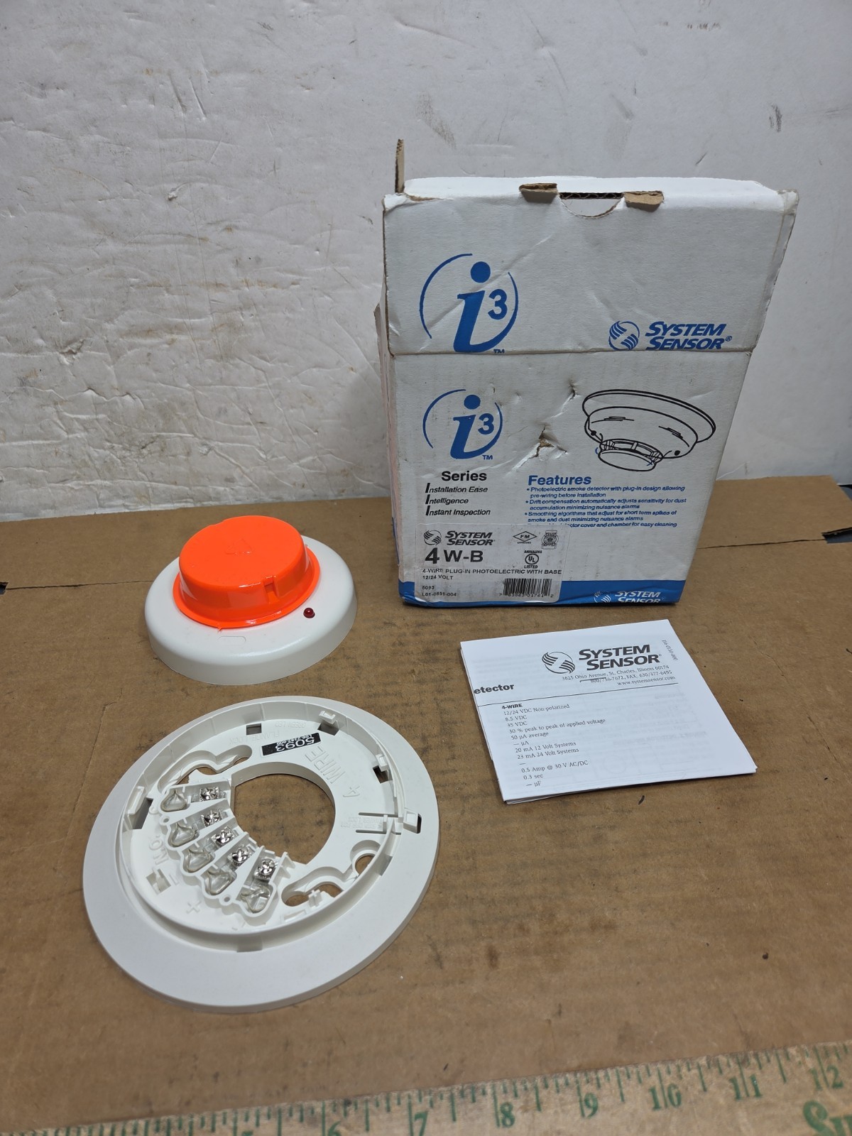 System Sensor 4W-B Fire Alarm Smoke Detector